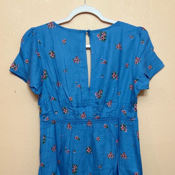 American Eagle Floral Short-Sleeve Mini Dress - Picture 7 of 8